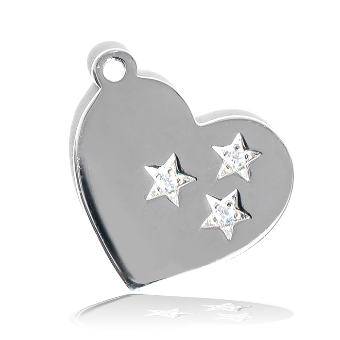 Purple Jasper Stone Bracelet with Wishing Heart Sterling Silver Charm