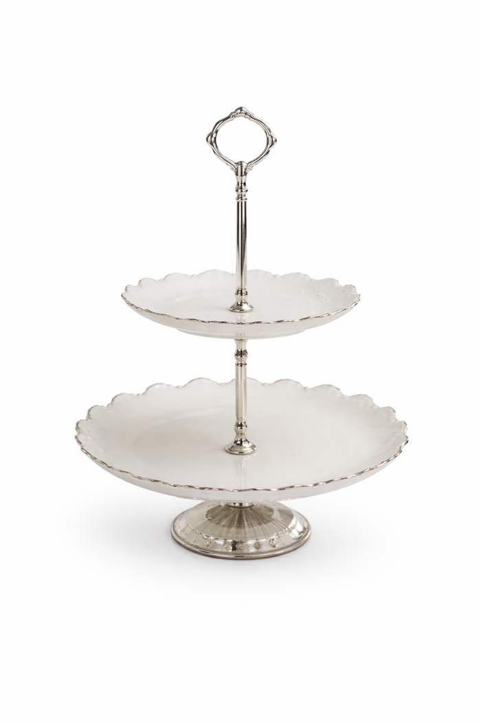 Rajwada Brass Cookie & Dessert Stand | 10.5 x 15 Inch Premium Serveware