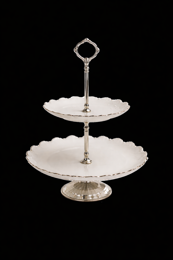 Rajwada Brass Cookie & Dessert Stand | 10.5 x 15 Inch Premium Serveware
