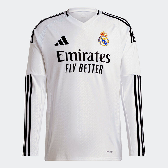 adidas Real Madrid 24/25 Long Sleeve Home Jersey | Men's