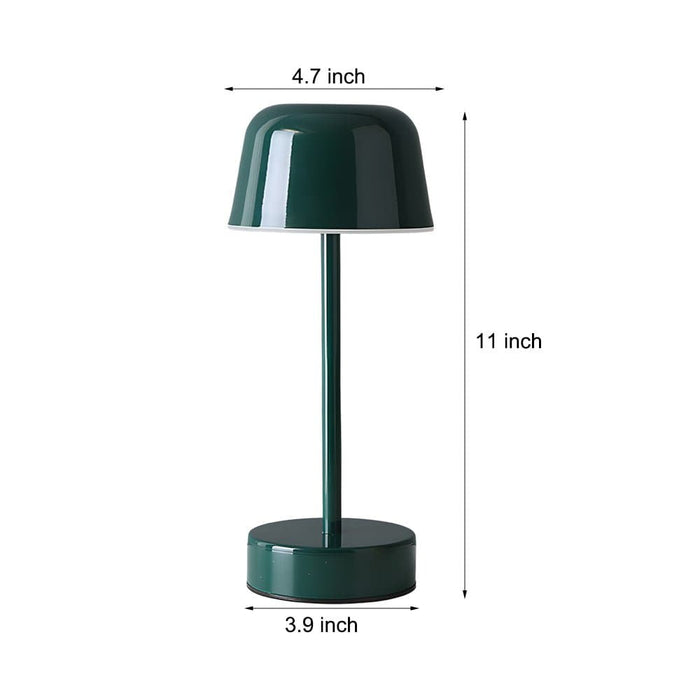 Rechargeable Hat Style Metal Table Lamp 3-Color Tunable Touch Control 9H Battery 4 Colors | NordaLight