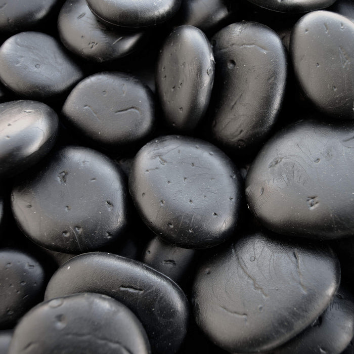 Rockafiller Faux Landscaping Rocks - Black - 1 cubic ft box - Black,1 cubic foot box