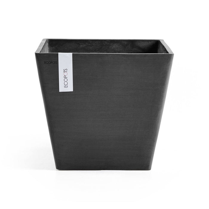 Rotterdam Small Square Planter - 11.75 in x 11.75 in x 10.25 in - Dark Grey - Dark Grey,11.75 in x 11.75 in x 10.25 in,Planter Only