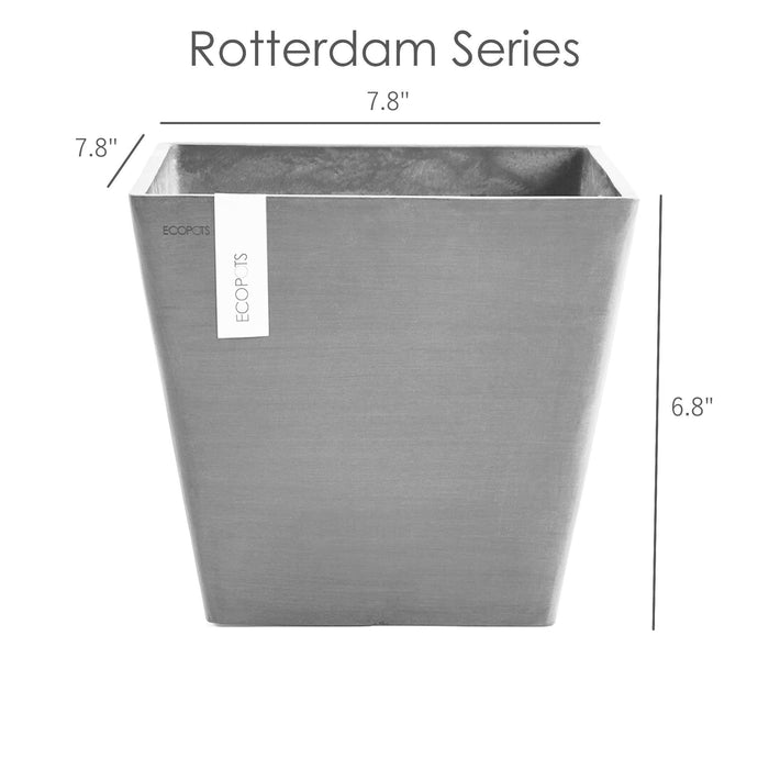 Rotterdam Small Square Planter - 19.75 in x 19.75 in x 17.25 in - Taupe - Taupe,19.75 in x 19.75 in x 17.25 in,Planter Only