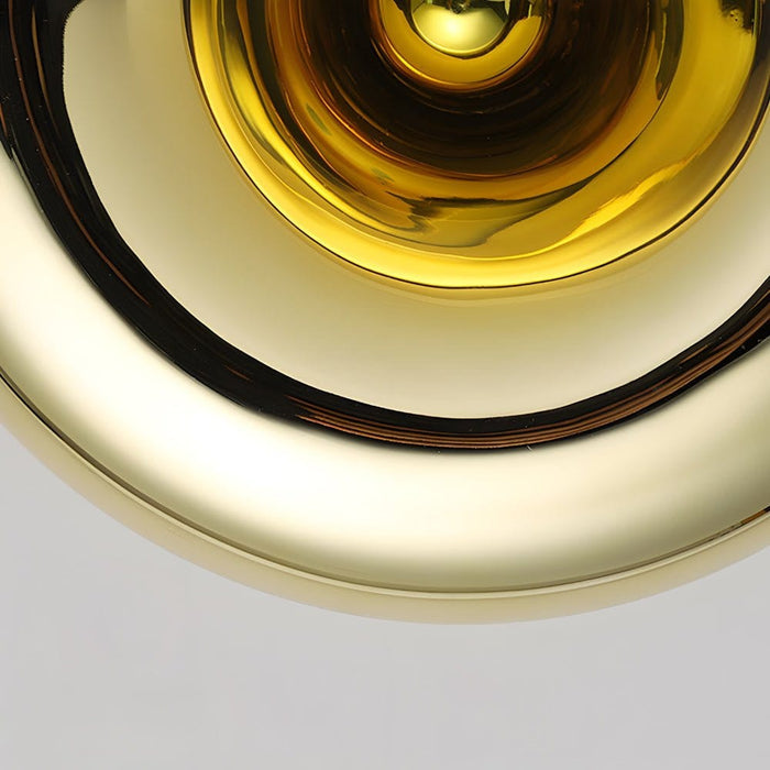 Round Glass Wall Sconce Luxury Decorative Modern E27 Bedroom Living Room Gold Rose Gold | NordaLight