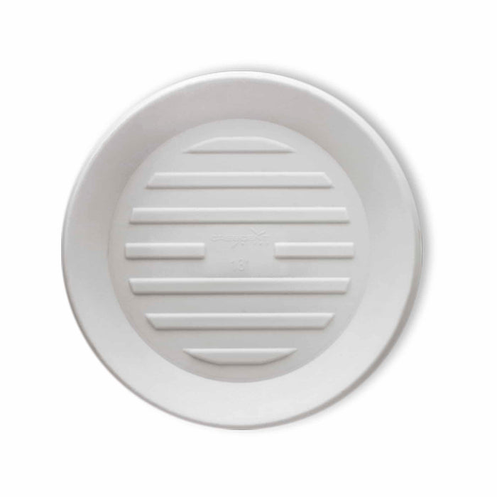 Round Universal Saucer - 11in OD, 8.5in ID - Cloud White - Cloud White,11" Ext. (8.5" Int.)
