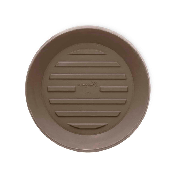 Round Universal Saucer - 15in OD, 11in ID - Mocha - Mocha,15" Ext. (11" Int.)