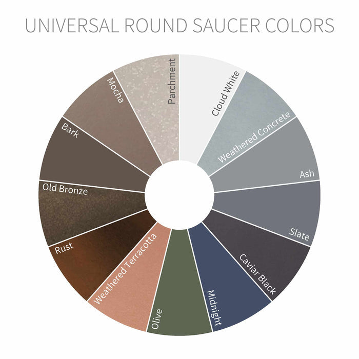 Round Universal Saucer - 20in OD, 15.5in ID - Cloud White - Cloud White,20" Ext. (15.5" Int.)