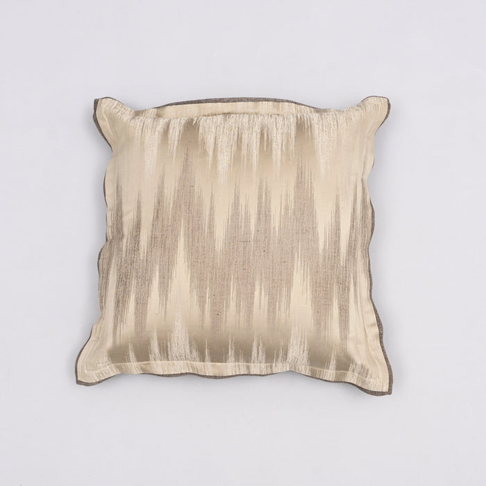 Sawtooth Splendor Eco-Silk Pillow Cover Handcrafted Bold Design