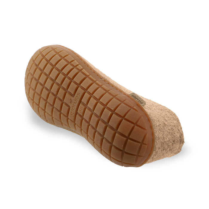 Shoe with natural rubber sole - honey - Sand