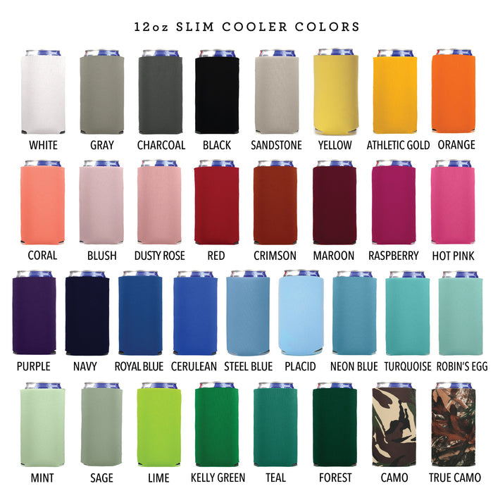 Slim 12oz Wedding Can Cooler #38S - To Have and To Hold - Wedding Favors, Beverage Insulators, Beer Huggers, Wedding Favor, Beer Holder