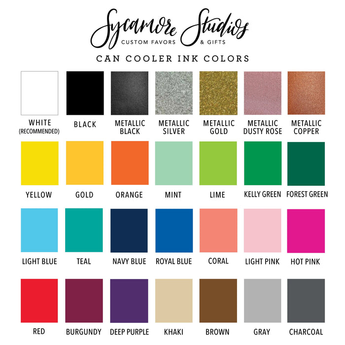 Slim 12oz Wedding Can Cooler #43S - Drunk In Love - Wedding Favors, Beverage Insulators, Beer Huggers, Wedding Favor, Beer Holder, Skinny