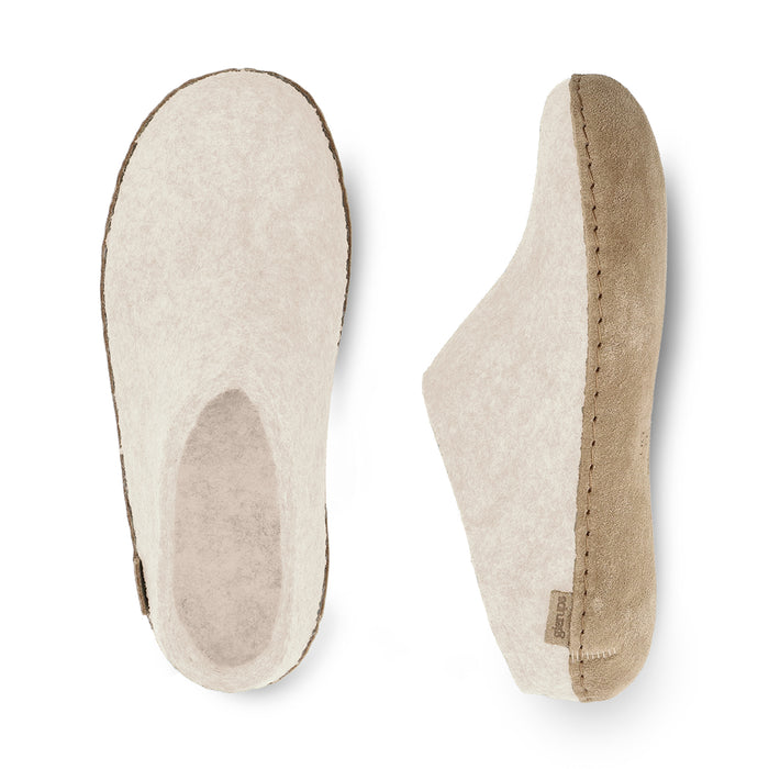 Slip-on with leather sole - Off white
