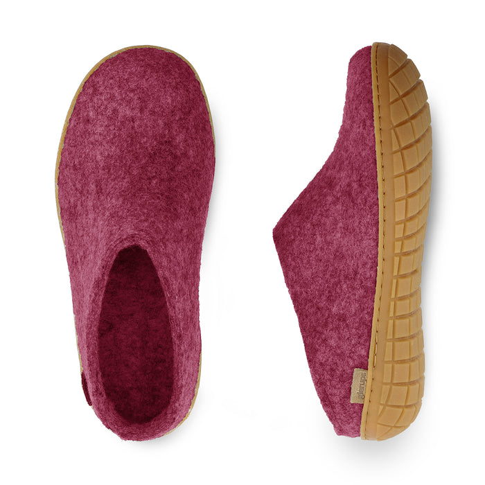 Slip-on with natural rubber sole - honey - Cranberry