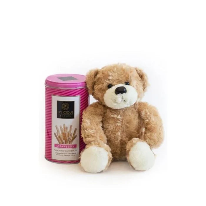 Small Teddy Bear & Pink D'licious Wafers