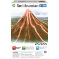 Box of the Smithsonian Volcano Value Set by Smithsonian, featuring an erupting model volcano with red lava flows. This STEM kit lets kids ages 8+ build and erupt a volcano while exploring how different types work.