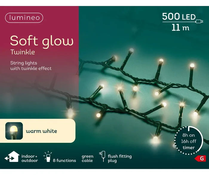 Soft Glow Compact LED Lights - 500 - Warm White
