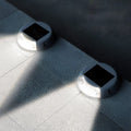 Solar Flush Embedded LED Deck Pathway Step Light ABS Gray Dual CCT IP65 10hr | NordaLight
