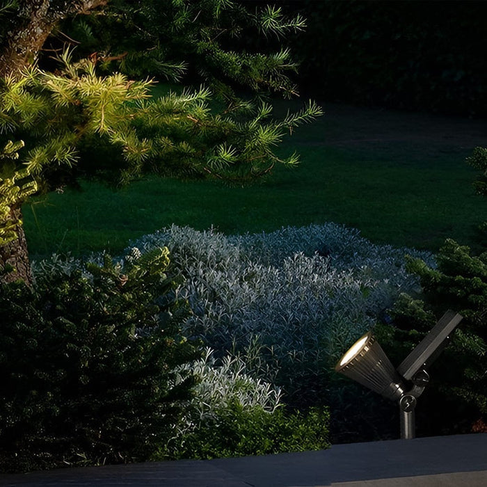 Solar Powered Outdoor Spotlight ABS 7W 490LM Warm White RGB IP65 4400mAh Landscape | NordaLight
