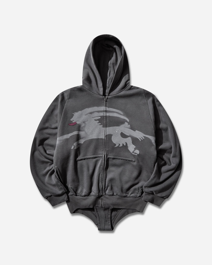 Prototypes Wmns Sprayed Goat Hoodie Romper Black Sweatshirts Hoodies PT09JE25WWBK BLACK