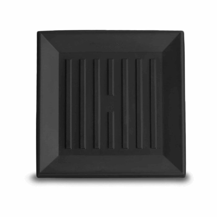 Square Universal Saucer - 14.5in Ext., 11.2in Int. - Caviar Black - Caviar Black,14.5" Ext. (11.2" Int.)