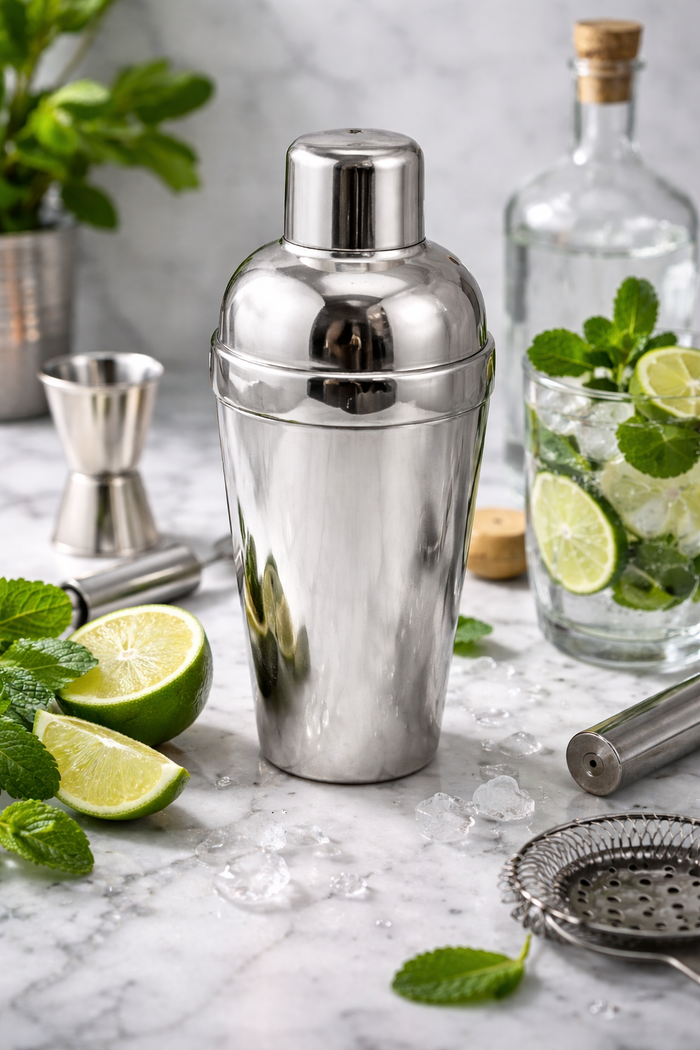 Stainless Steel Cocktail Shaker | Premium Drink Mixer