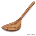 Wooden spoon with 'Tucci' branding on a white background