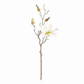 Star Magnolia Stems - Set of 6 Lifelike 18" Faux Blooms - Villa Decor & Design