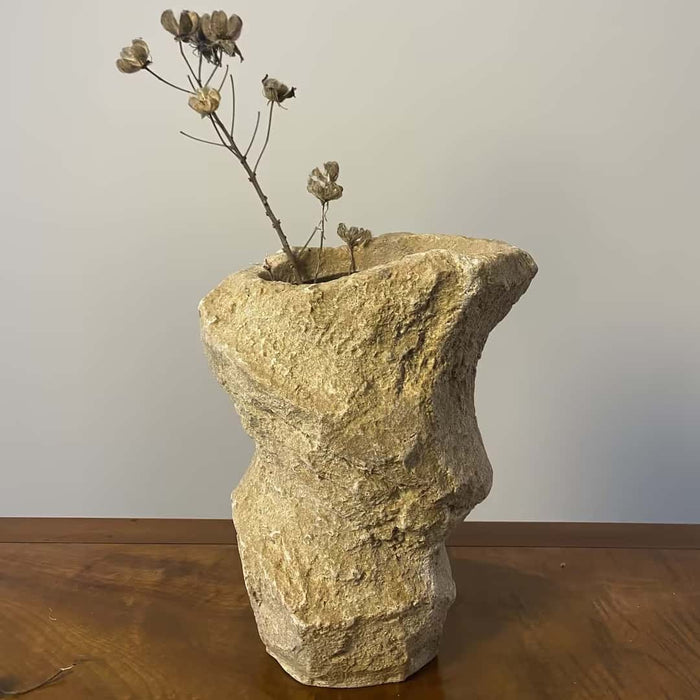 Stone Look Vases - Decorative Artisan Flower Vases - JART TEAM