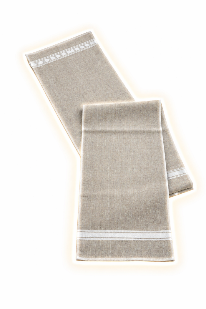 Stylish Cotton Woven Stripe Table Runner – Modern & Durable