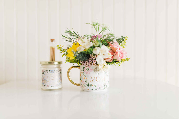 Sweet Mom Gift + Flower Bundle