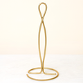 Swirl Burnished Brass Paper Towel Holder