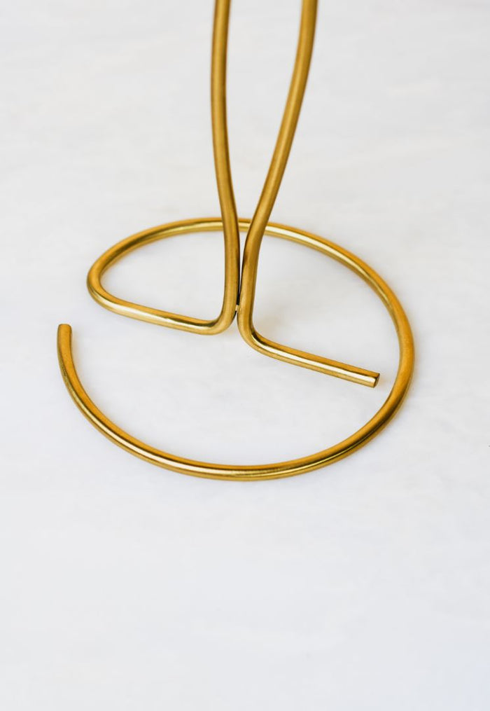 Swirl Burnished Brass Paper Towel Holder