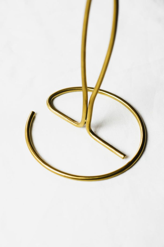 Swirl Burnished Brass Paper Towel Holder