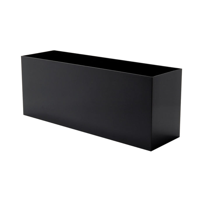 Rectangle Medium Rectangle Plastic Planter - 24 in x 7 in x 7 in - Gloss Black - Gloss Black,24 in x 7 in x 7 in
