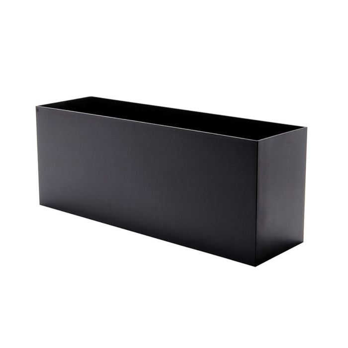 Rectangle Medium Rectangle Plastic Planter - 24 in x 7 in x 7 in - Matte Black - Matte Black,24 in x 7 in x 7 in