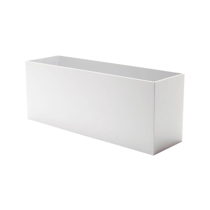 Rectangle Medium Rectangle Plastic Planter - 24 in x 7 in x 7 in - Matte White - Matte White,24 in x 7 in x 7 in