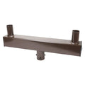 Tenon Adapter, Twin Square Straight Bull Horn for 2 fixtures, LED Street Light, Shoebox Parking Light, Parking Lot Pole Bracket TANLITE