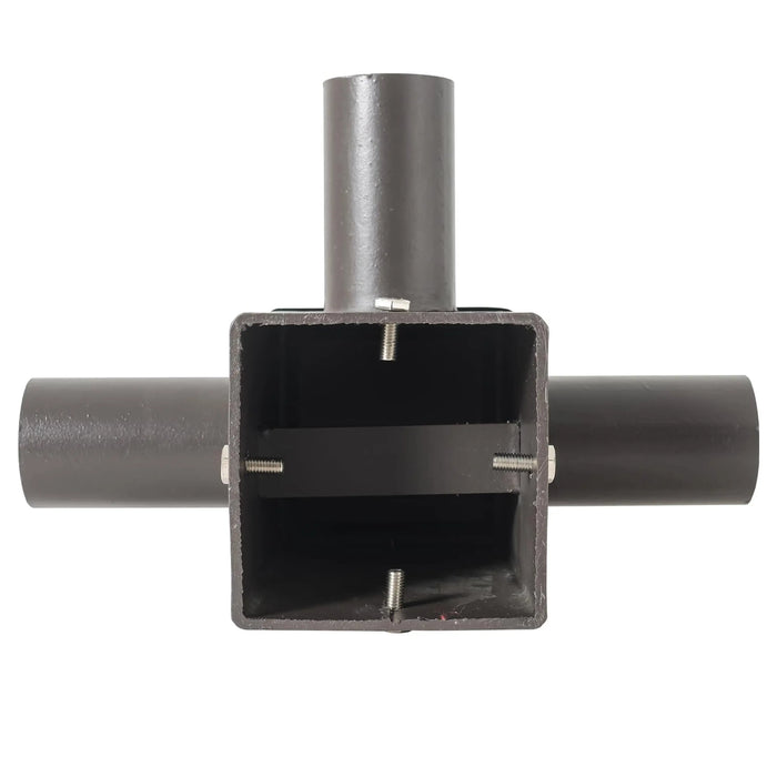 TANLITE Lighting Tenon Top 90 Triple Adapter with 3 arm adapters for 4 Inch Square Poles