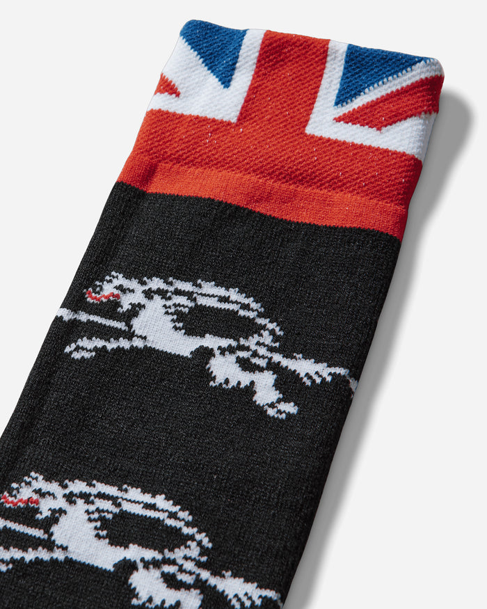 Prototypes Wmns Graphic Socks Thigh High Black Underwear Socks PT09ACC06USBK BLACK