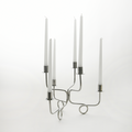Thread of Togetherness Chrome Taper Candle Holder – Set of 6