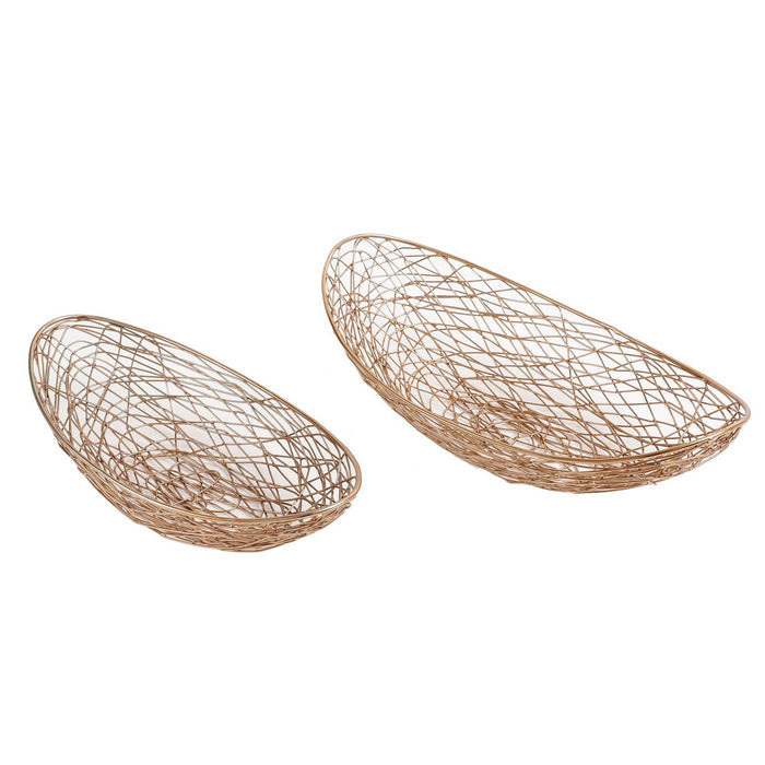 Vivian Metallic Basket Set of 2 – Stylish Home Storage