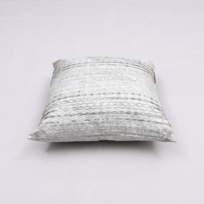 Wanderlust Woven Handcrafted Eco-Silk Pillow Cover with Adventure Design