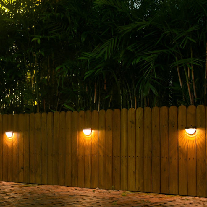 Waterproof Solar Fence Wall Light Plastic ABS PC Black White IP44 70LM 3000K Entrance Porch Garden Step | NordaLight