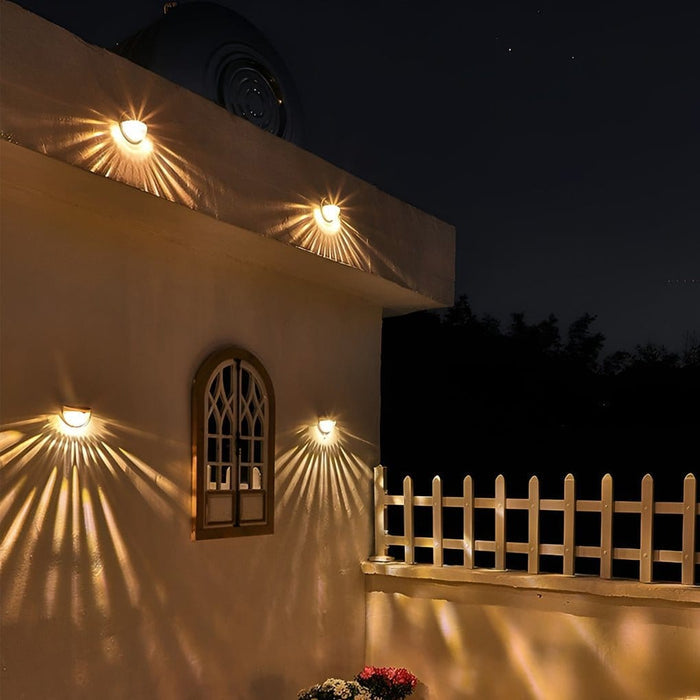Waterproof Solar Fence Wall Light Plastic ABS PC Black White IP44 70LM 3000K Entrance Porch Garden Step | NordaLight