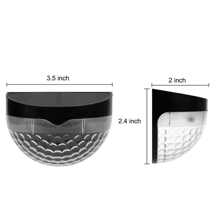 Waterproof Solar Fence Wall Light Plastic ABS PC Black White IP44 70LM 3000K Entrance Porch Garden Step | NordaLight