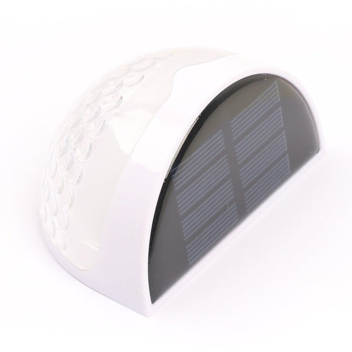 Waterproof Solar Fence Wall Light Plastic ABS PC Black White IP44 70LM 3000K Entrance Porch Garden Step | NordaLight