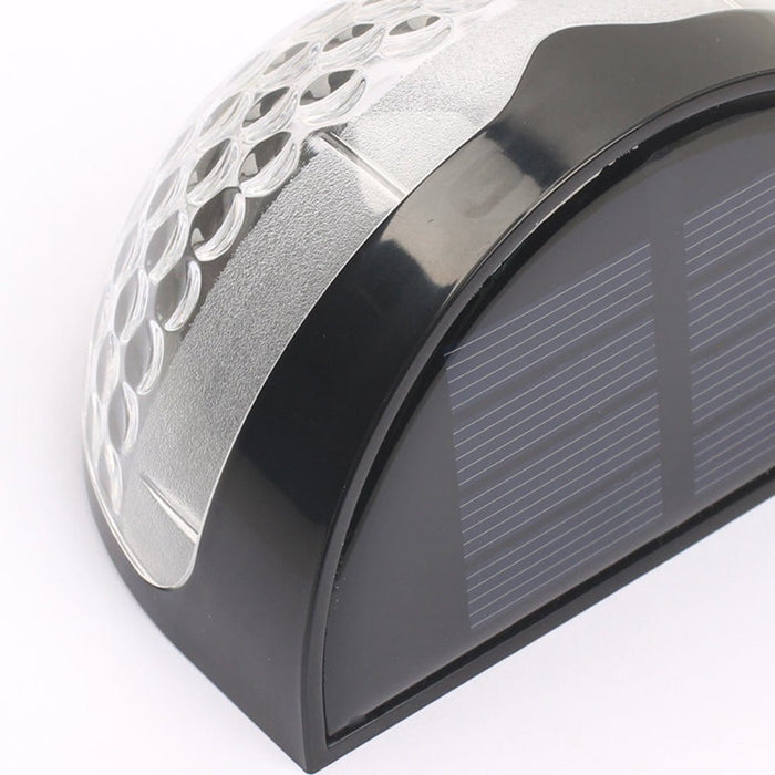 Waterproof Solar Fence Wall Light Plastic ABS PC Black White IP44 70LM 3000K Entrance Porch Garden Step | NordaLight
