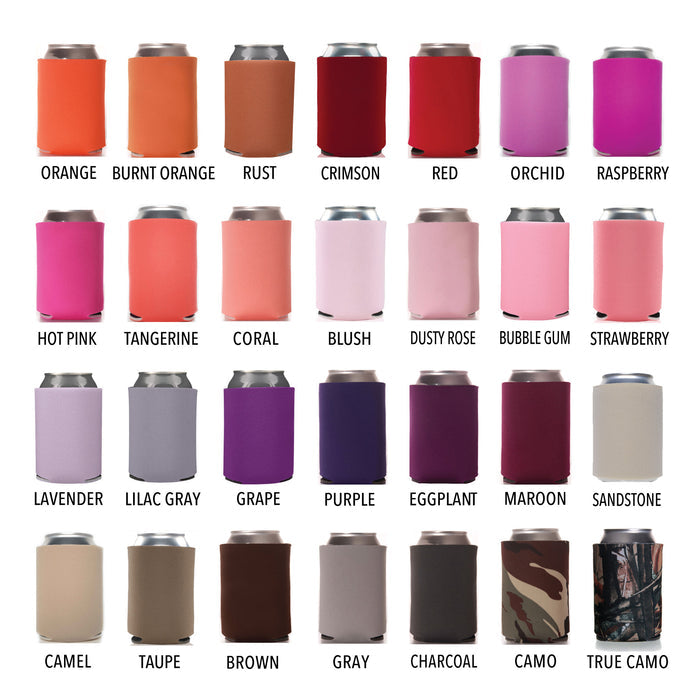 Wedding Can Cooler #250R - Custom Pet Illustration - Puppy Love - Wedding Favors, Beverage Holder, Wedding Favor, Can Holder, Pet Cans