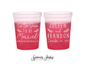 Wedding Color-Changing Mood Stadium Cups #198 - 16oz - Tis the Season - Party Cup, Wedding Favor, Color Change Cups, Wedding Mood Cup, Decor